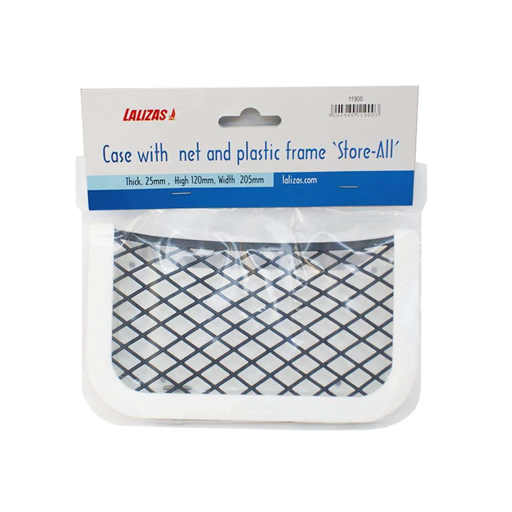 Tasca Portaoggetti con rete BIANCO 120x205 mm