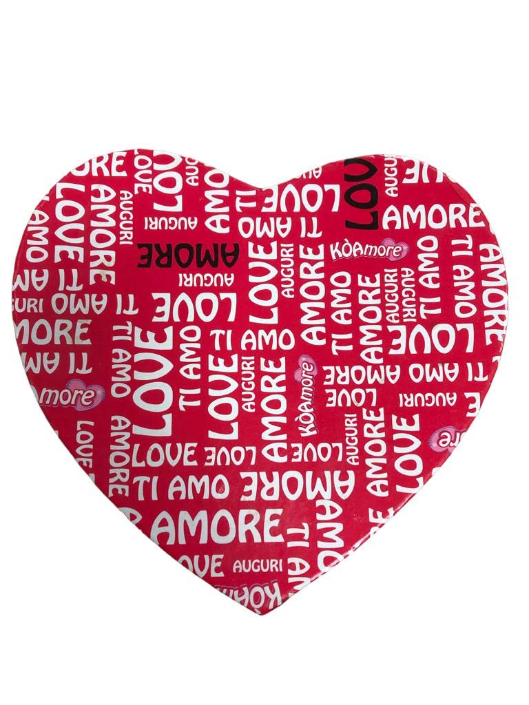 SCATOLA REGALO A FORMA DI CUORE E CARTA REGALO