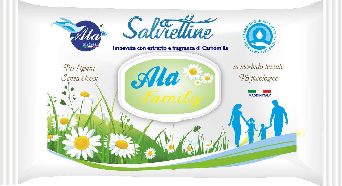 Soft Salviettine detergenti umidificate per bebè estratto di camomilla per pelli sensibili 12 confezioni x 72 salviette (864 pezzi) (camomilla)