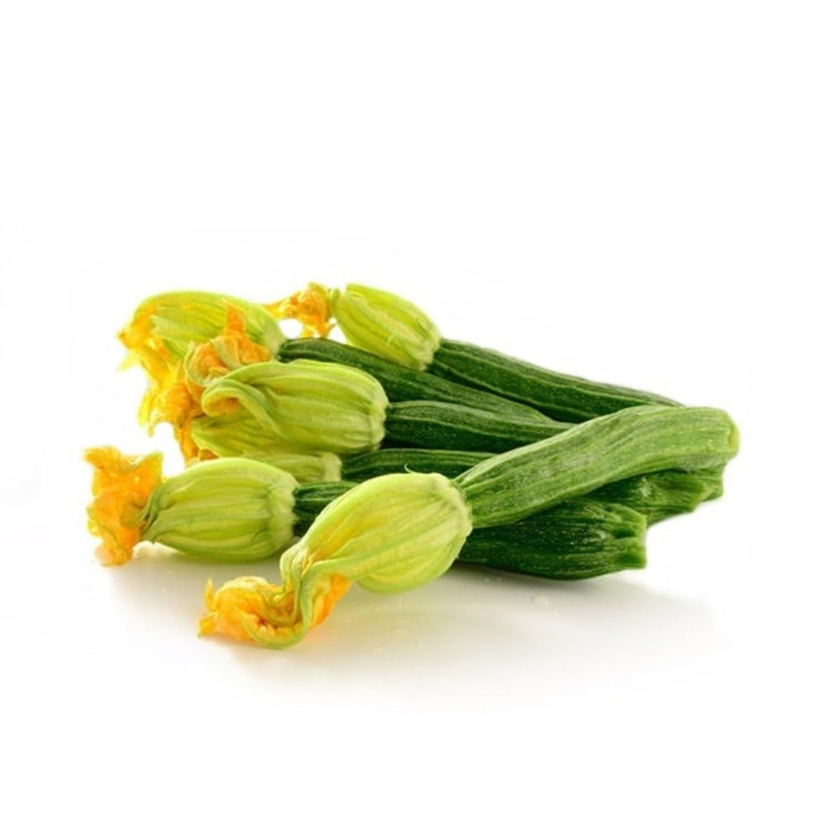 Zucchine bianche con fiore