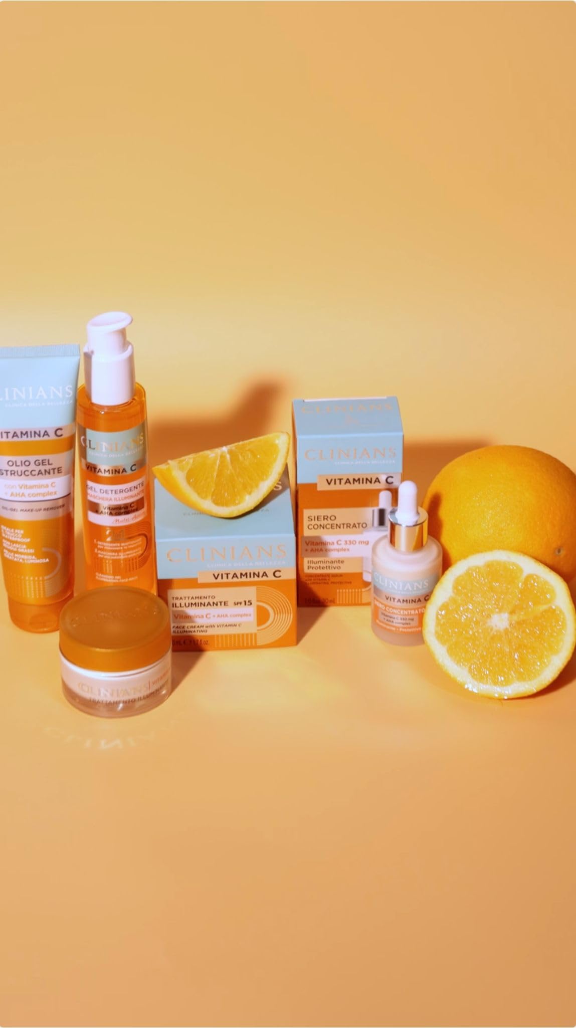 CLINIANS | Crema Viso Illuminante Vitamina C, Energizzante, Dermatologicamente Testato, Made in Italy, 50 ml