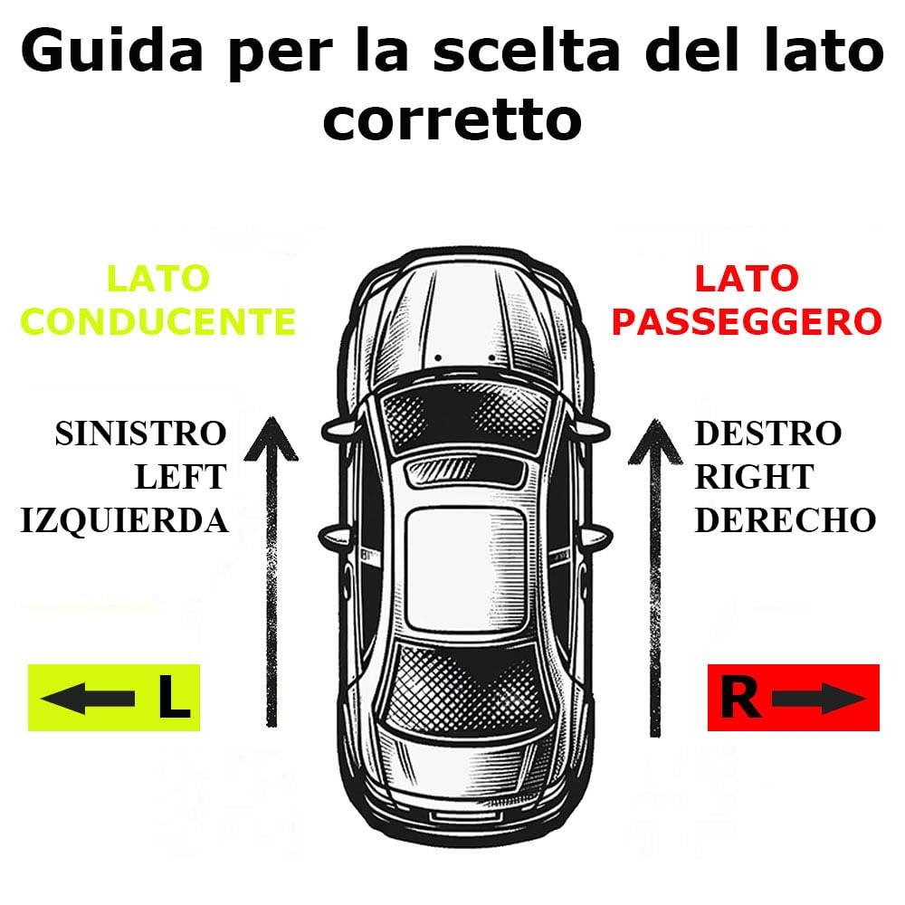 RETROVISORE ELETTRICO NERO FI. SEDICI - 03/'06>12/'11 - DX