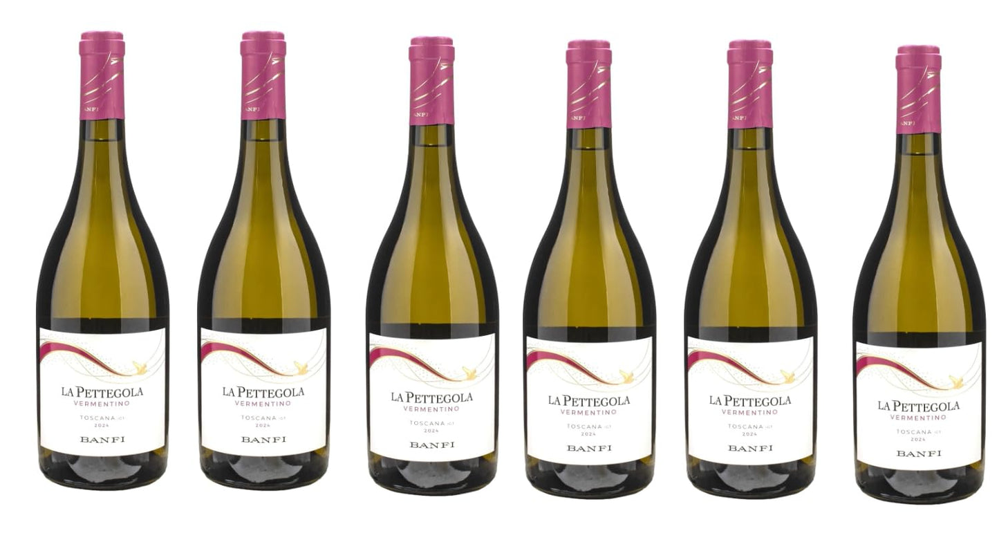 CG94 - La Pettegola Vermentino Toscana IGT 2025, Vino Bianco Italiano, Confezione Global Dream da 6 Bottiglie da 750ml