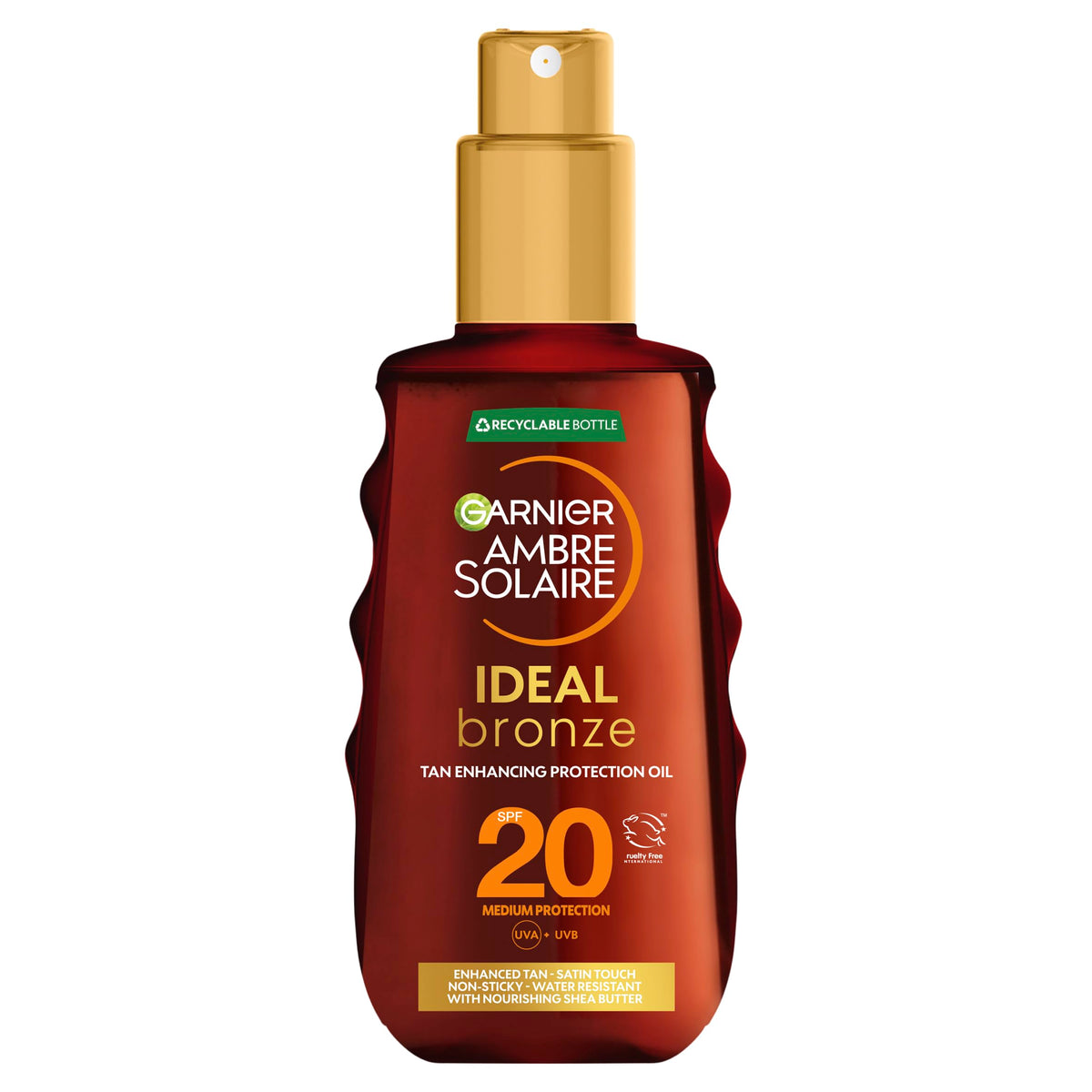 Garnier Ambre Solaire Ideal Bronze Olio Abbronzante 20 Spf 150ml