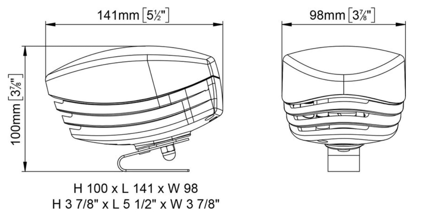 Tromba singola sk1 shark marco 12v clacson per barca gommone