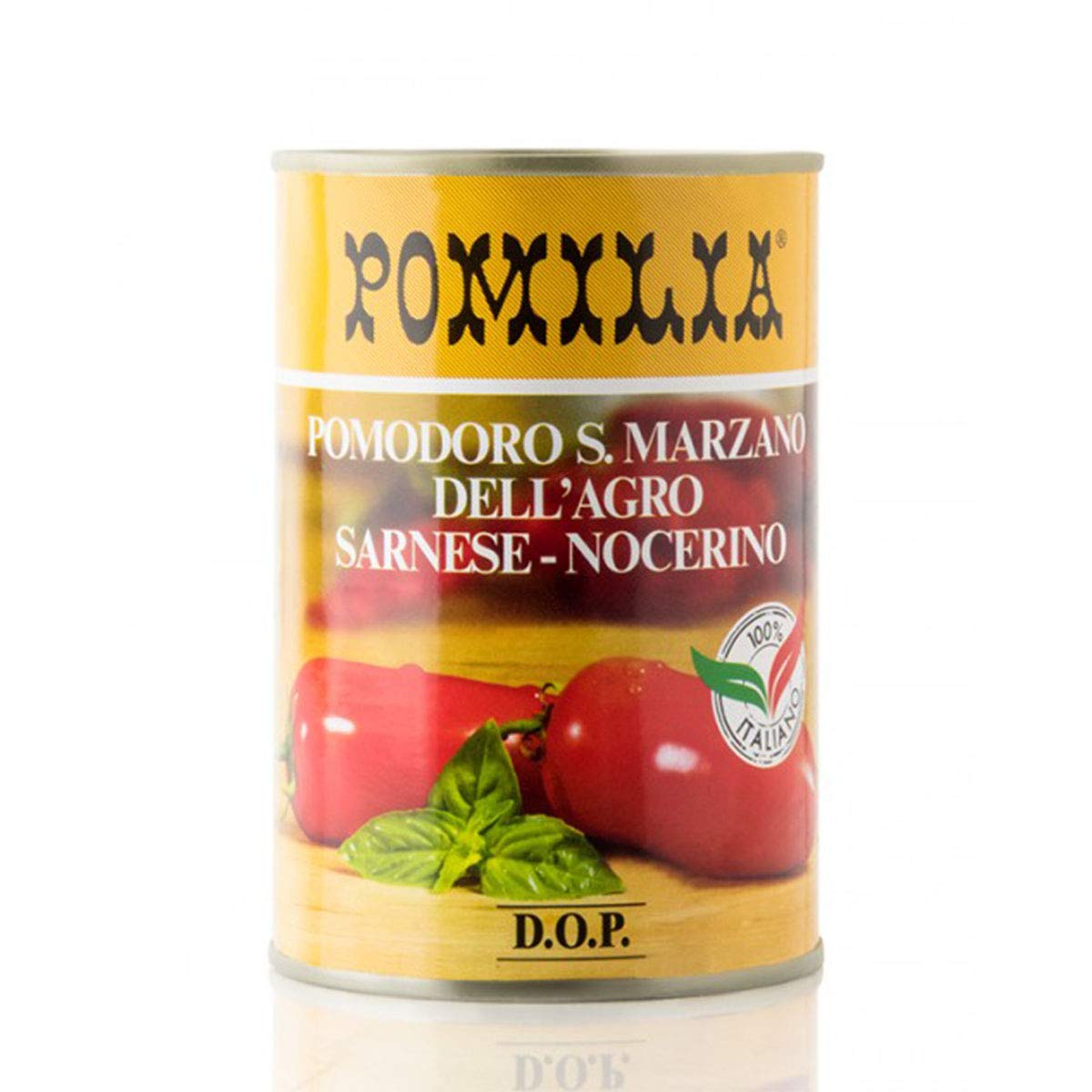 Pomilia Pomodori San Marzano DOP 400gx24 In Barattolo