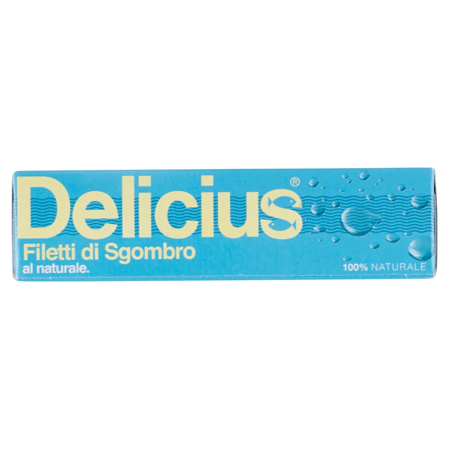 Delicius Scatola di Filetti di Sgombro al Naturale, 125g (10 pezzi)