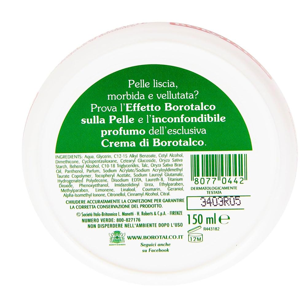 Borotalco Roberts Crema Vellutante 150ml, 12 confezioni
