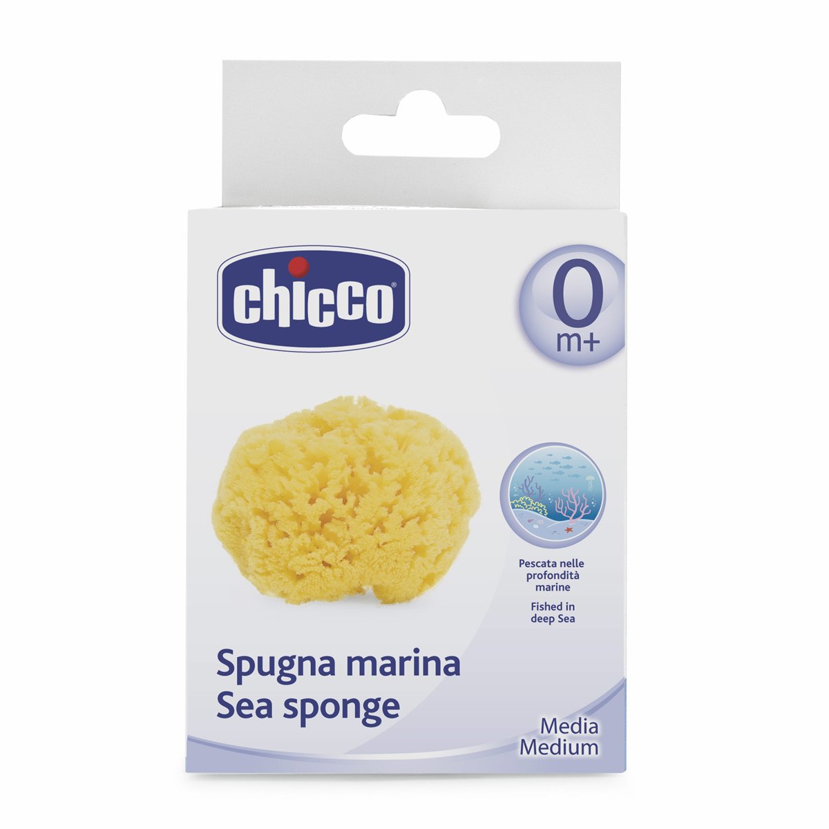 Chicco Igiene e benessere Spugna marina, 100% naturale, 0 + mesi