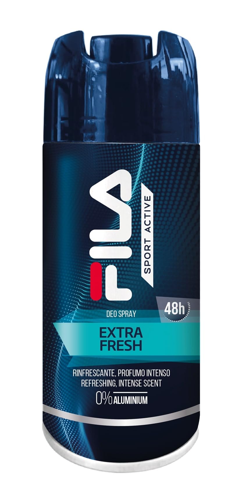 Fila, Deodorante Uomo Sport Active Extra Fresh, Sensazione di Freschezza Intensa, Deodorante Spray con 48 Ore di Protezione, Protezione Senza Alluminio, Confezione da 150ml