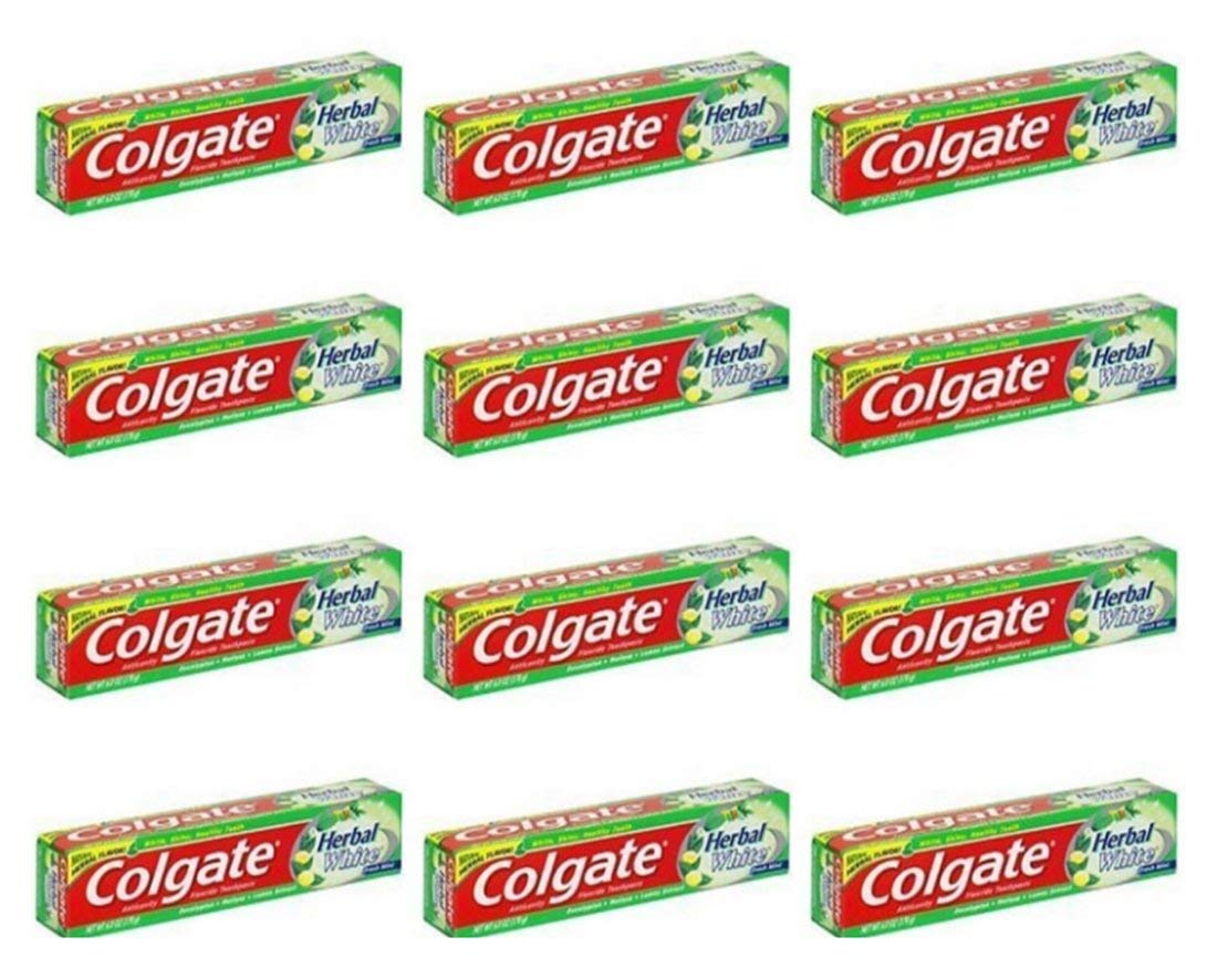 COLGATE Dentifricio Herbal Classico Con Sali Minerali 75 Ml (12 confezioni da 75ml)