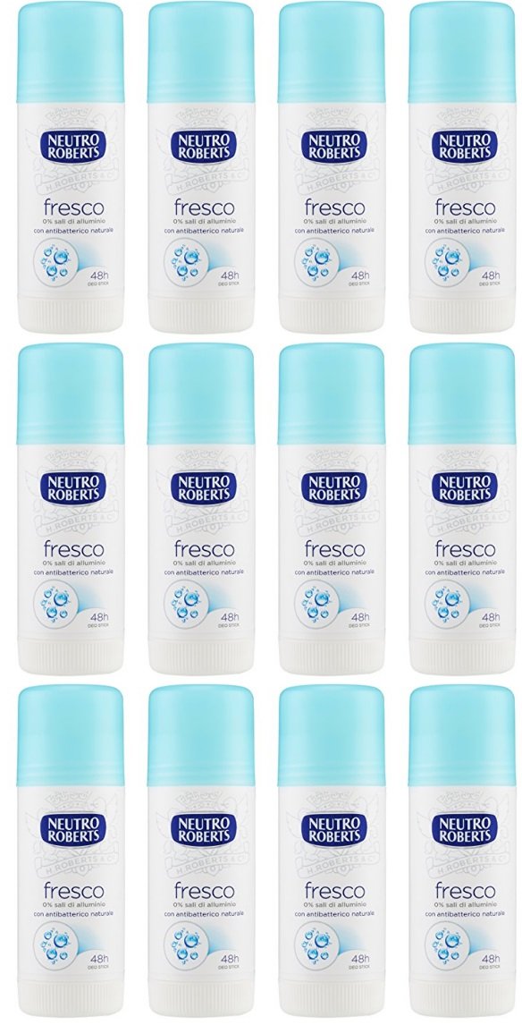 12 X NEUTRO ROBERTS DEODORANTE FRESCO DEO STICK offerta in stock