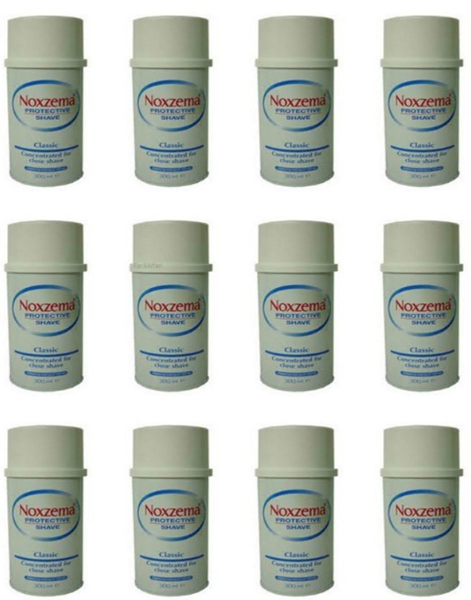 12 Pezzi Crema Schiuma da barba Noxzema classic Concentrata Protective Shave
