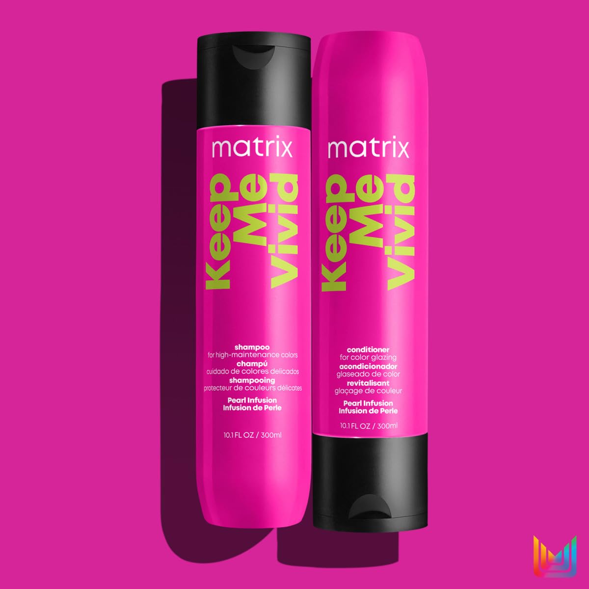 Matrix Total Results Keep Me Vivid Shampoo Per Capelli Colorati Illuminante E Protettore Del Colore, 300 Millilitro