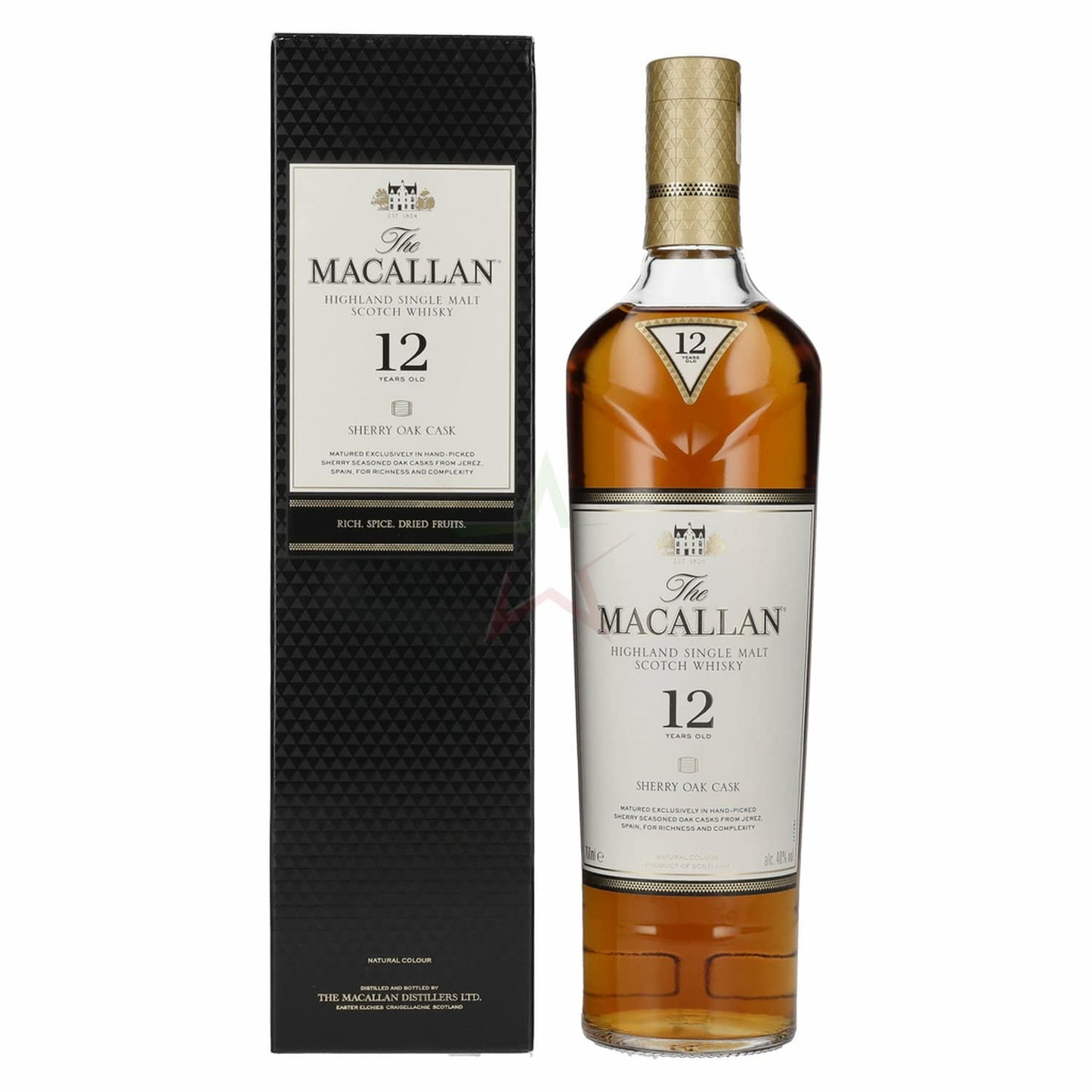 The Macallan 12 Years Old Sherry Oak 40,00% 0,70 Liter