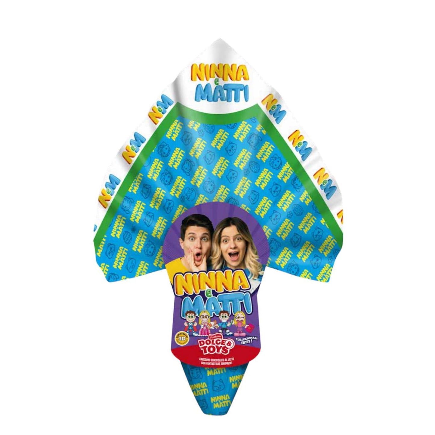 Uova di Cioccolato al Latte Ninna e Matti da 250 gr Pasqua 2024 Dolce Toys