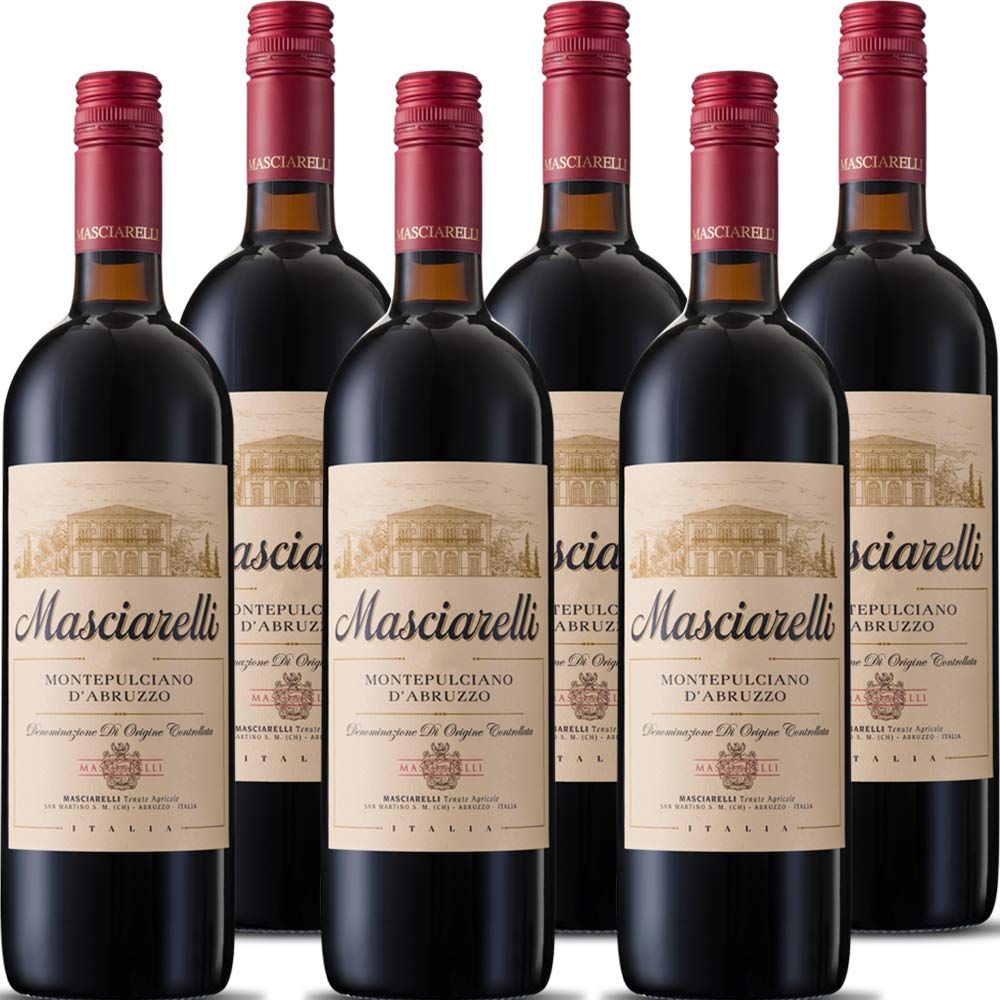 Montepulciano d'Abruzzo DOC | Masciarelli | Vino Rosso Classico | 6 Bottiglie 75 Cl | Idea Regalo