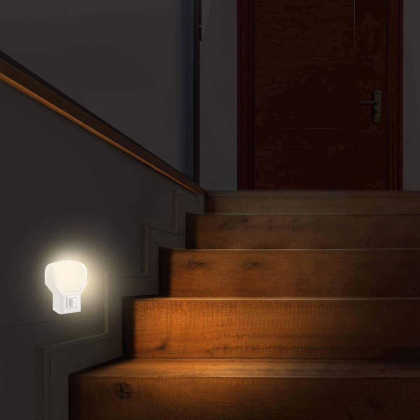 Velamp Punto luce LED (colore:bianco) con interruttore TWILIGHT IL09