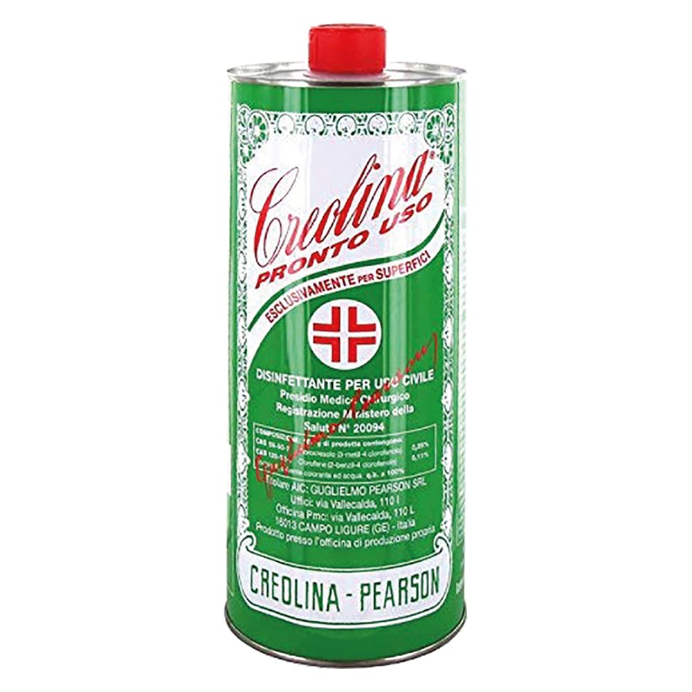 Pearson Creolina LIQUIDO DISINFETTANTE per USO CIVILE Destinato alla disinfezione di tutte le superfici tranne quelle alimentari, 1000 ml