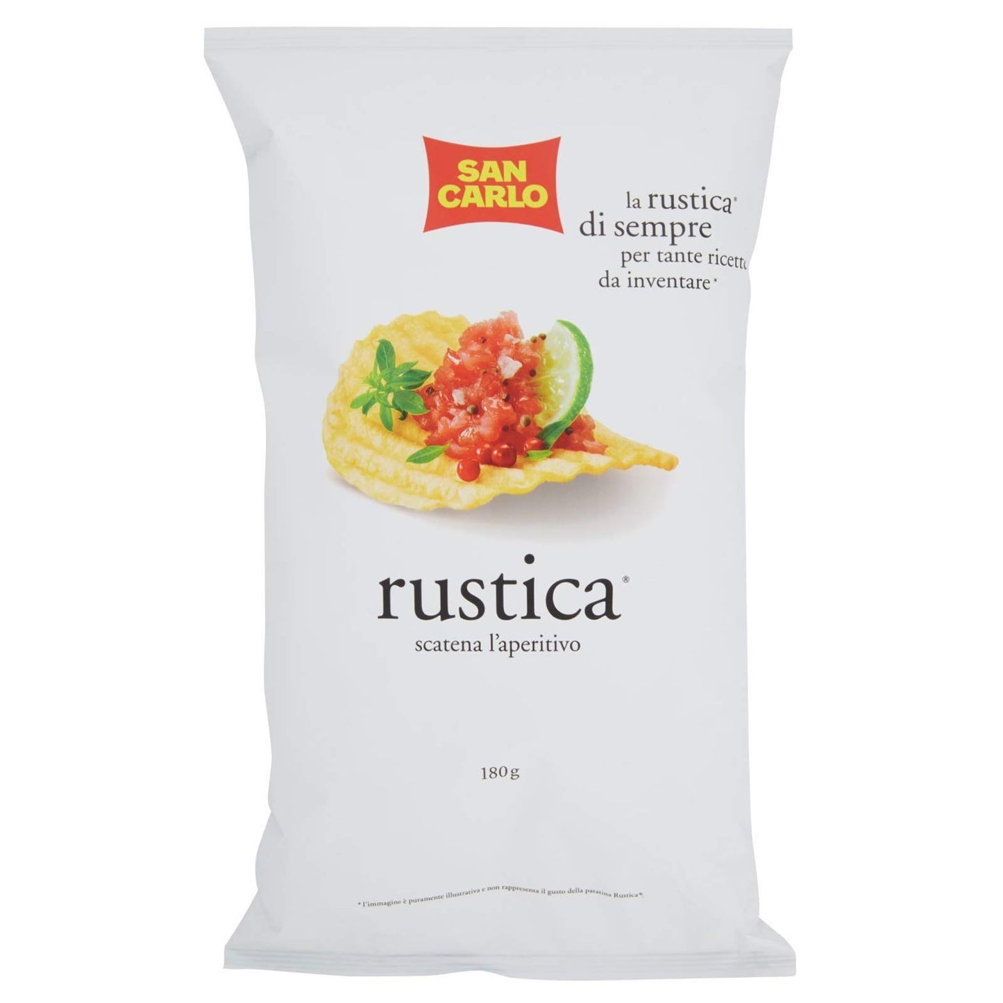 14 x BUSTA PATATINE SAN CARLO RUSTICA BAR CLASSICA PIU' GUSTO CROCCANTE 190 GR