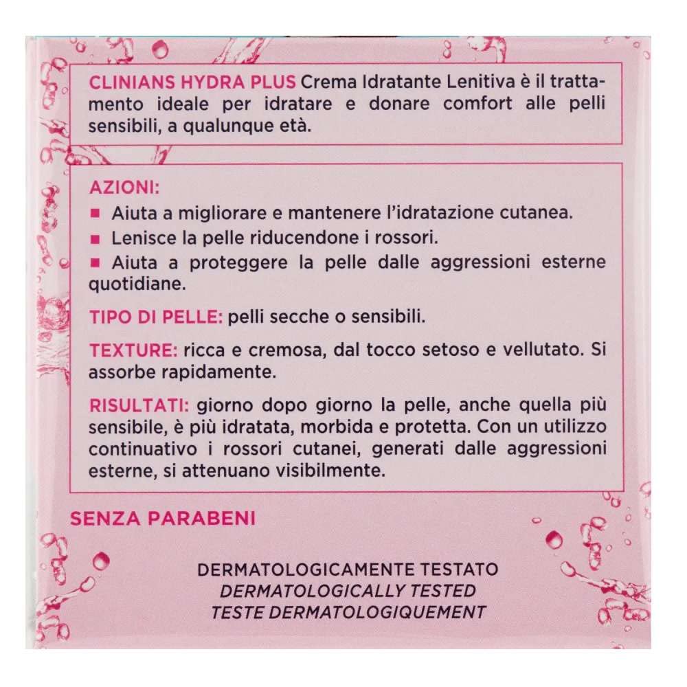 CLINIANS Hydra Basic Cr.Viso Idrat.Lenitiva Pelli Sens.50 Ml