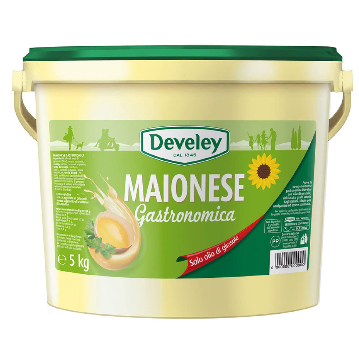 Salsa Maionese Develey Gastronomica Secchiello 5 kg Food Service Senza Glutine