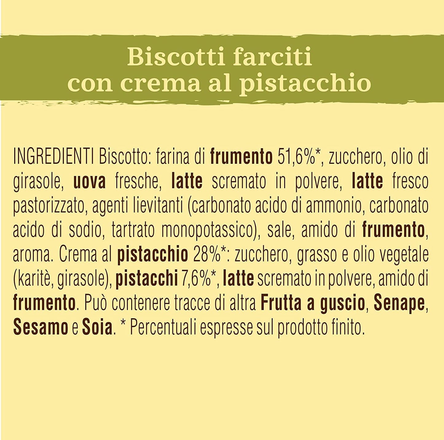 Mulino Bianco Baiocchi - 6 biscotti al pistacchio, ideali per colazione o merenda, senza olio di palma, 6 porzioni da 3 biscotti