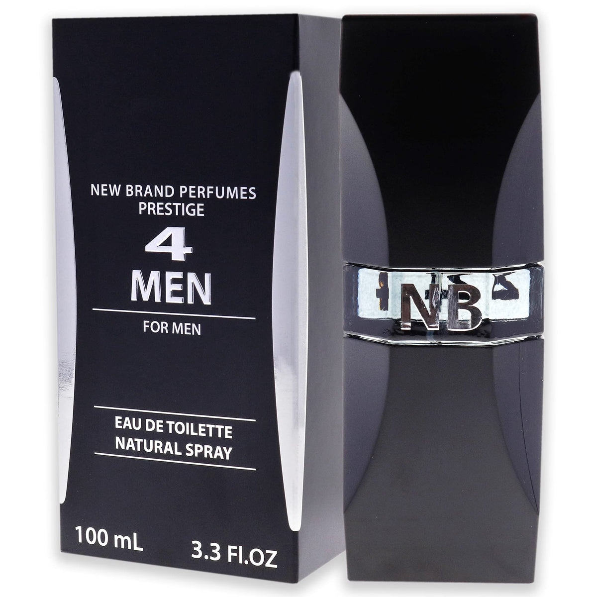 New Brand 4 Men Cologne by New Brand Eau De Toilette Spray 3.4 Oz. by New Brand