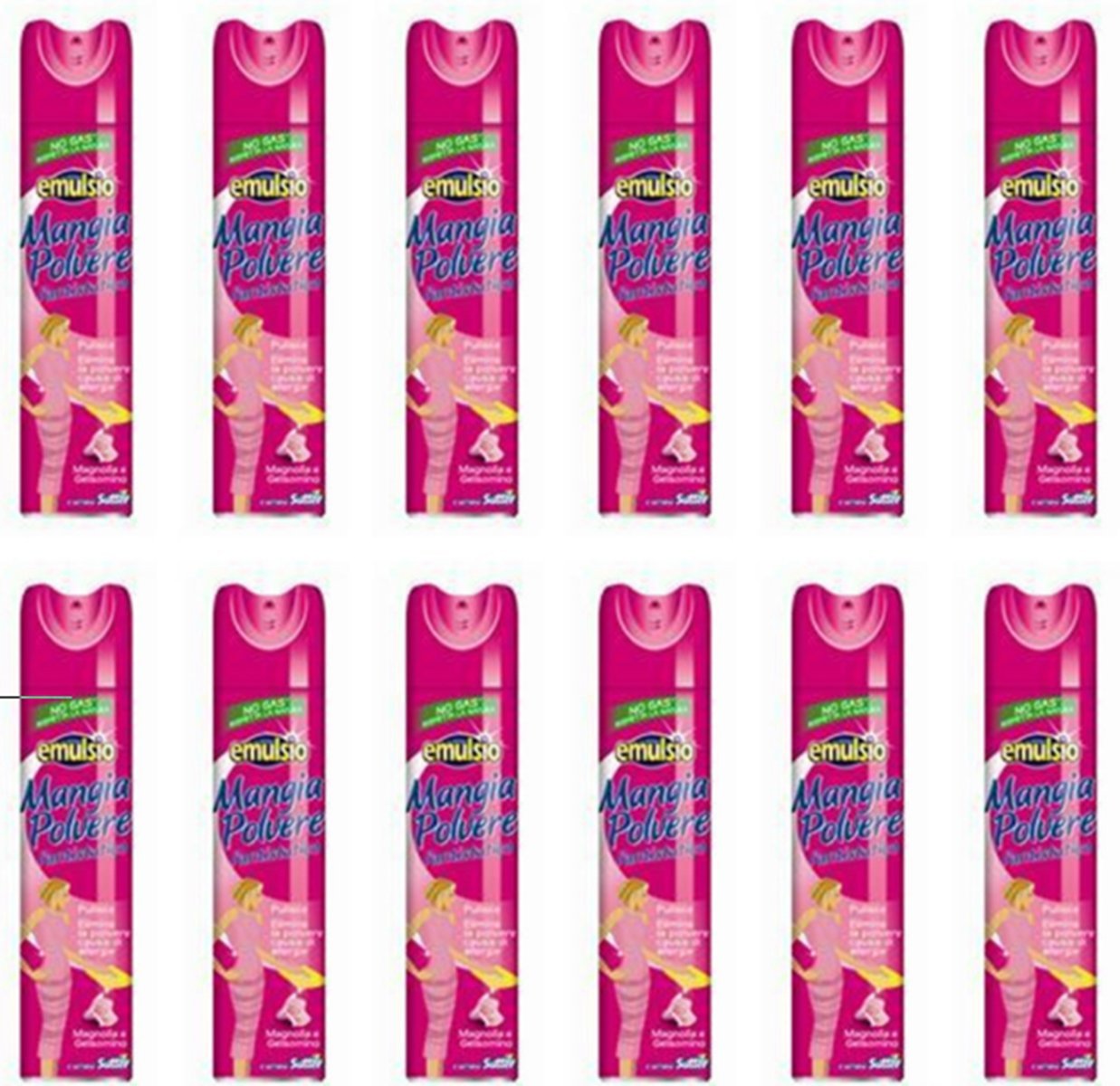 12 X EMULSIO MANGIAPOLVERE MAGNOLIA E GELSOMINO mangia elima polvere pulizia