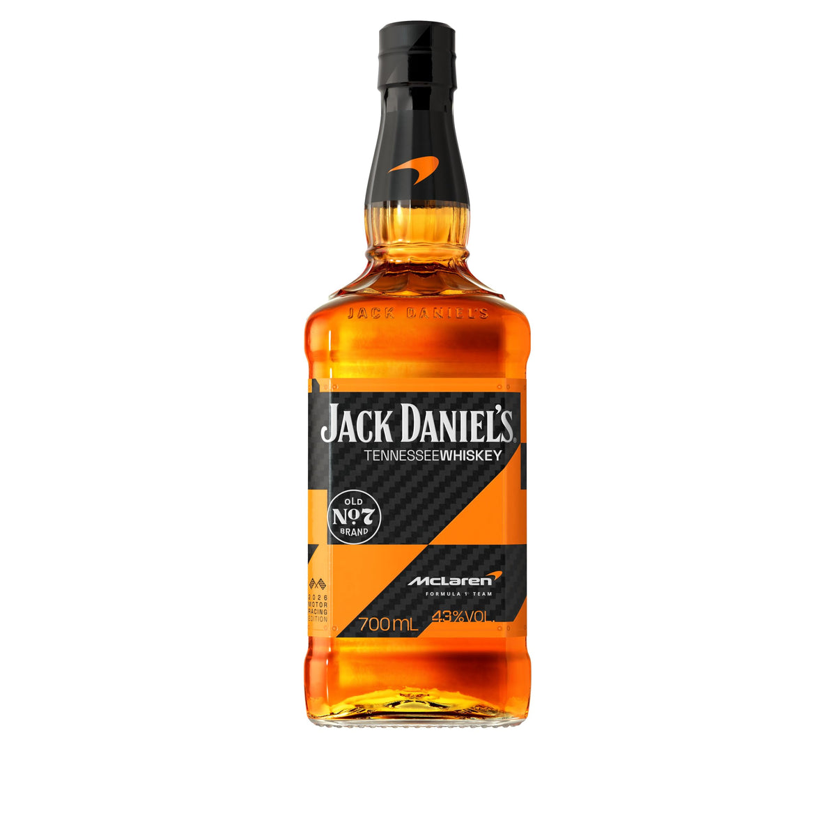Jack Daniel’s McLaren Edition 2025 70 cl - Special Pack dell’Iconico Old No.7 Tennessee Whiskey con scatola. 43% vol.