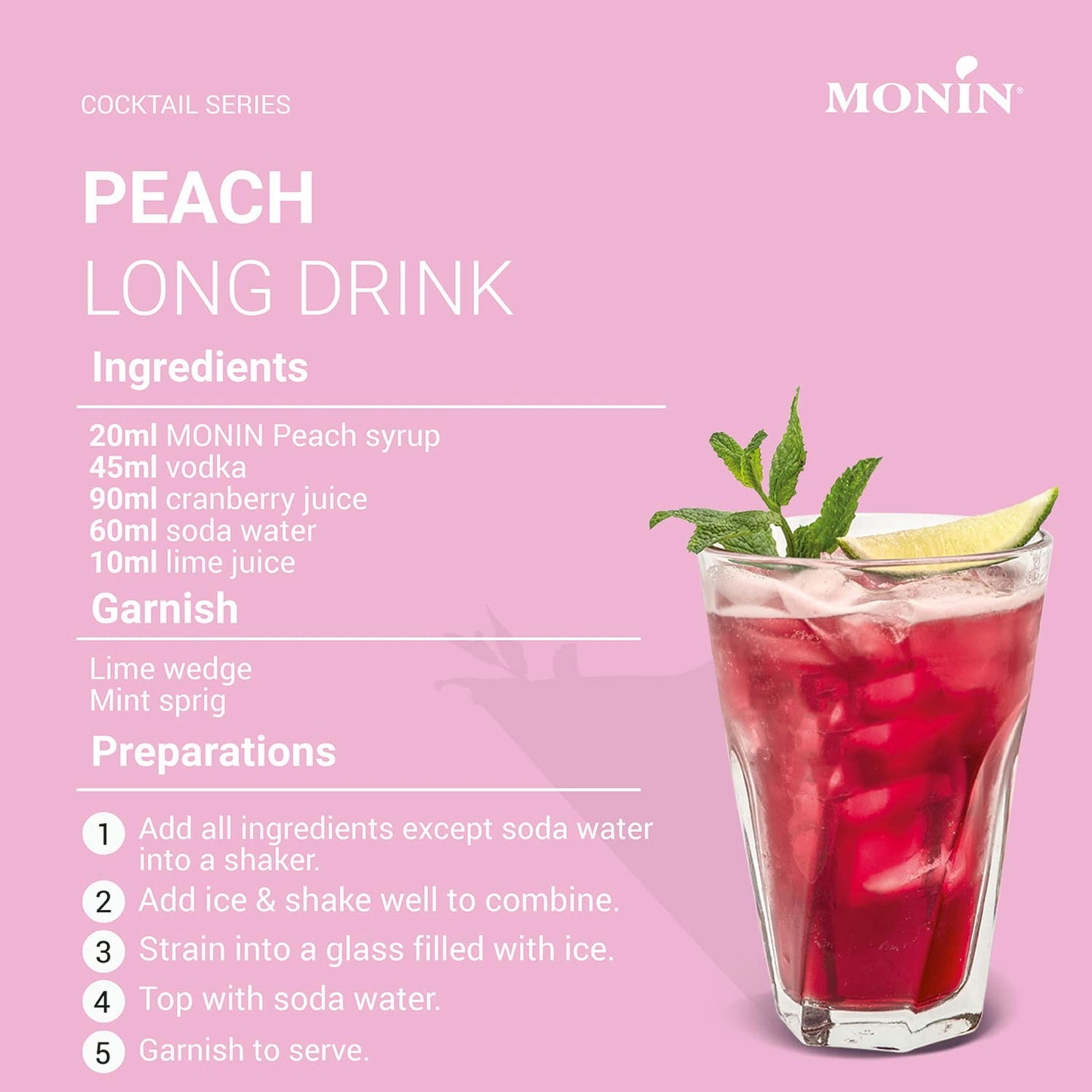 Monin Premium Peach Syrup 700 ml