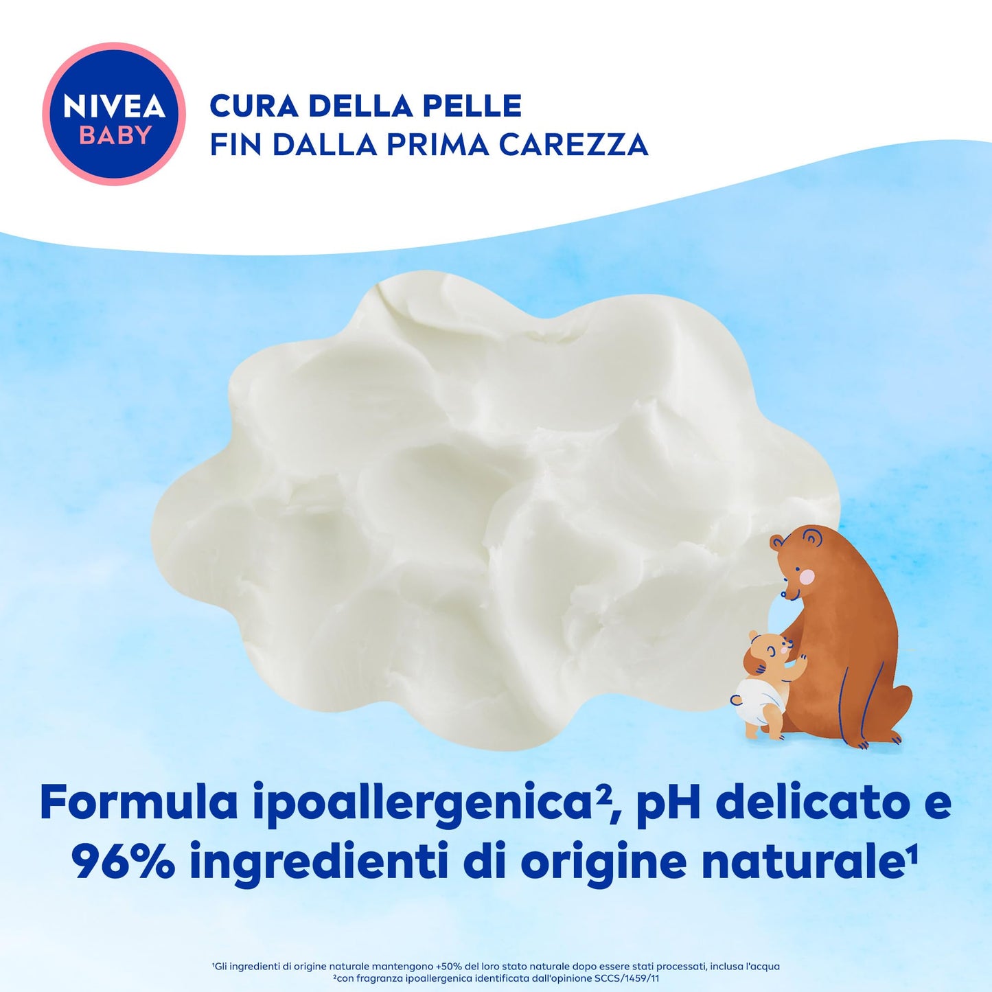 NIVEA BABY Cambio Pannolino Pasta Protettiva 100ml, Crema cambio pannolino lenitiva ed emolliente, Pasta cambio pannolino con Latte di Mandorla e Vitamine, Crema corpo neonato per una protezione 12h