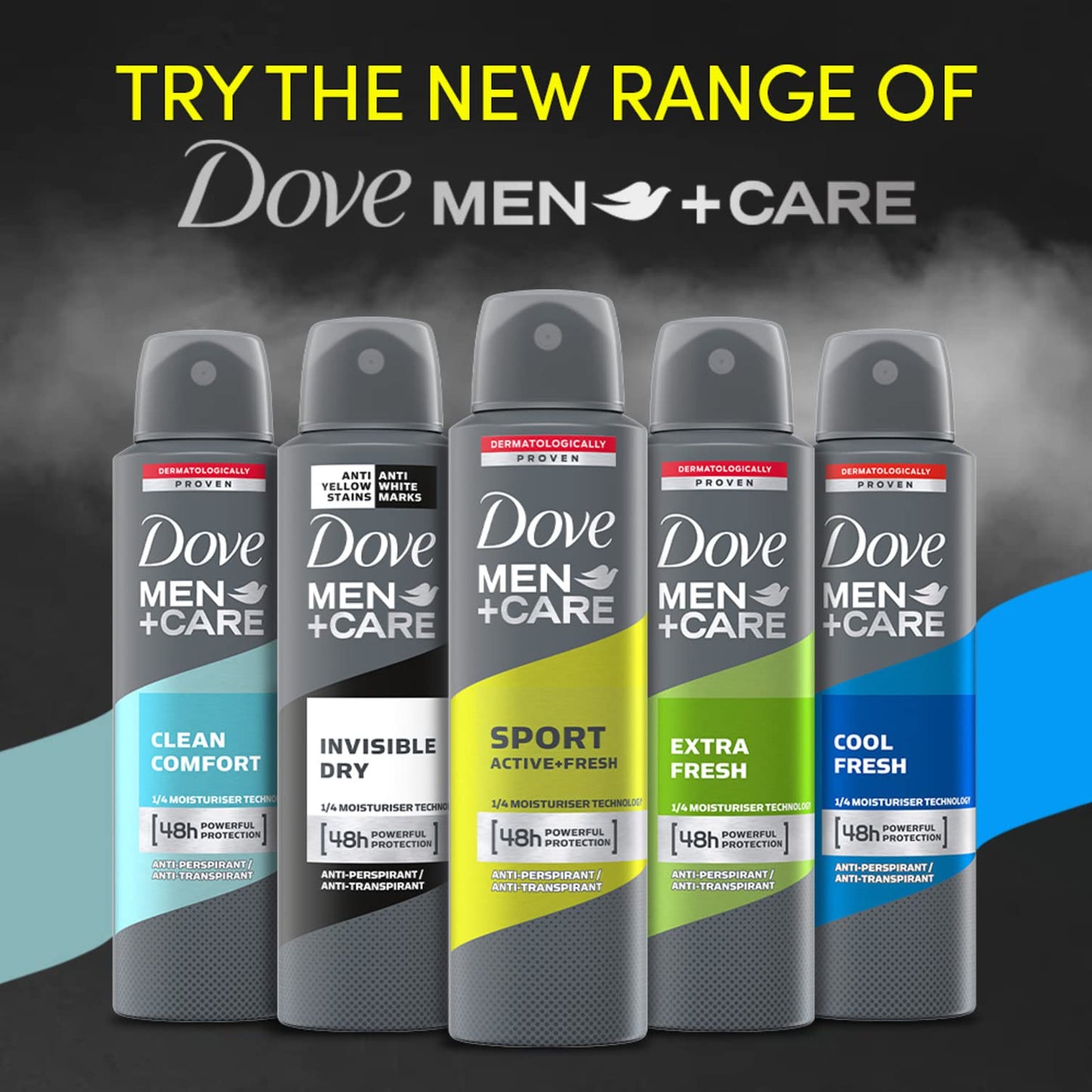 Dove Men+Care DMC, Deodorante Uomo Spray Sport Active, 150 ml