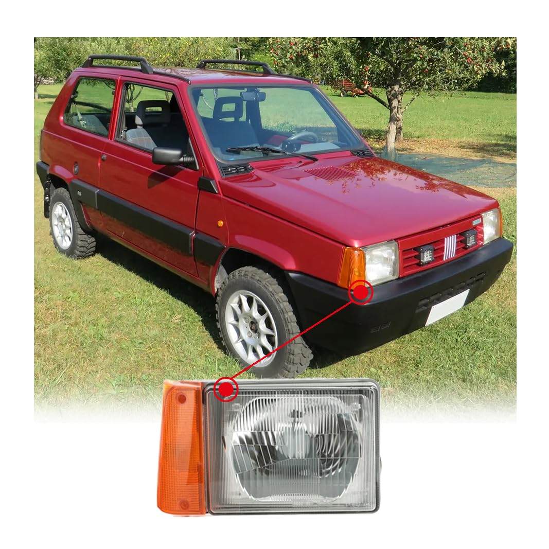 CG94 34410/1 Faro Anteriore Panda 750 1986-2002 con Indicatore Arancio Lato Conducente/Lato SX
