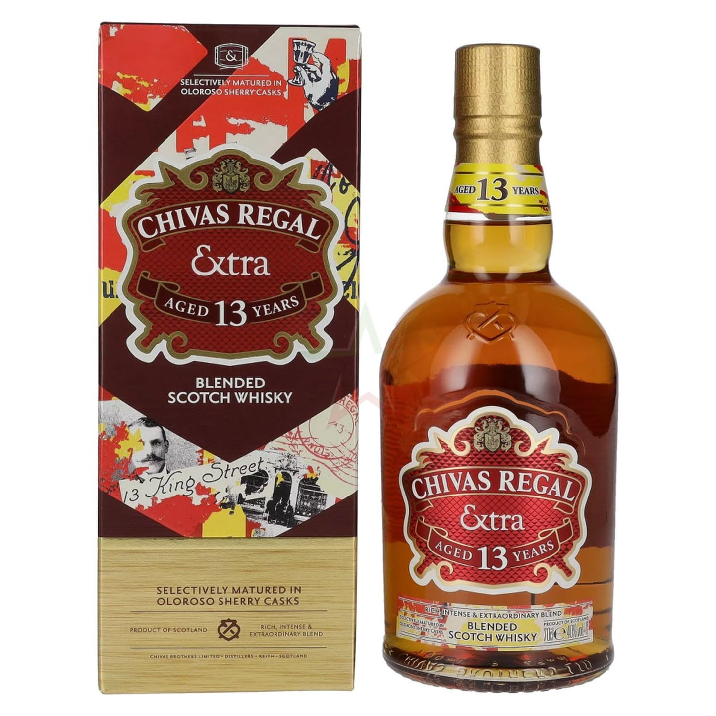 Chivas Regal EXTRA 13 Years Old Blended Malt Scotch Whisky in Geschenkbox 40,00% 0,70 lt.