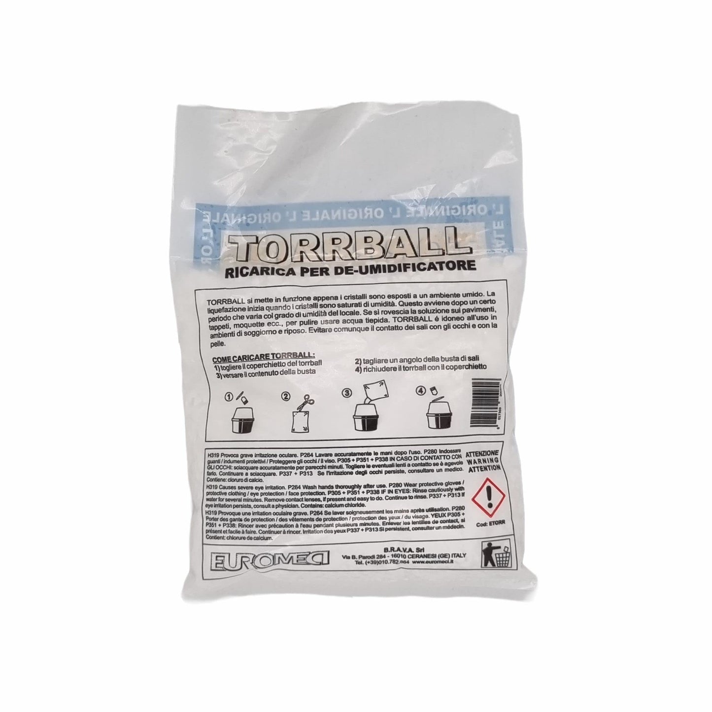 Euromeci Torr-Ball Ricarica, Rirarica per Deumidificatore, 500 g.