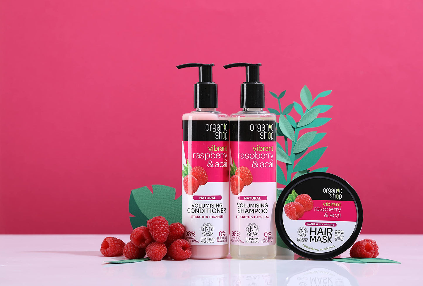 Organic Shop Maschera Capelli Lampone e Acai - 278 ml