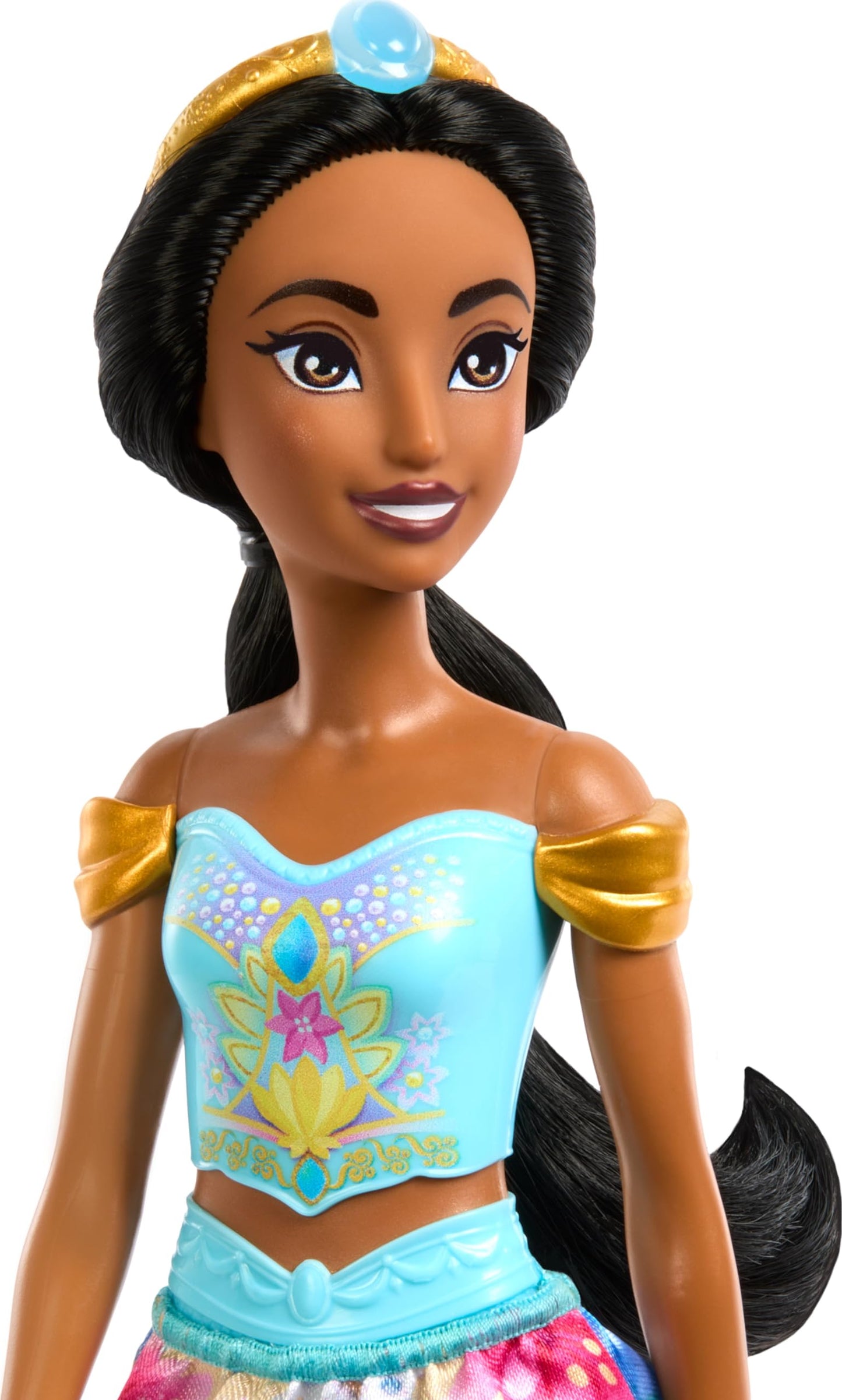 Bambola-Disney Princess Spin & Reveal, Jasminel,bambola + 10 accessori a sorpresa-Mattel-Eta3+