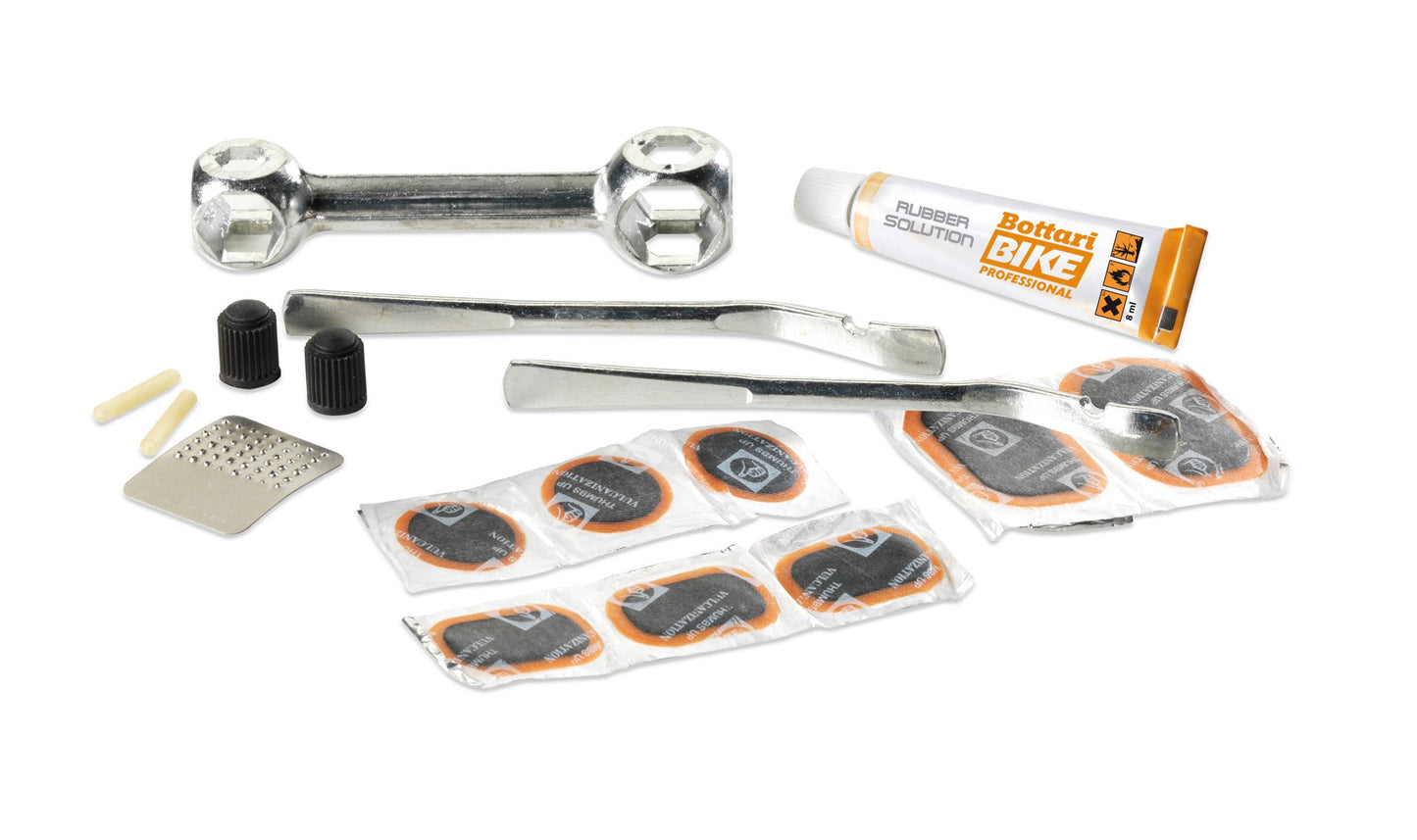 Bottari 96560, Kit Riparazione Pneumatici per Bici Unisex-Adulto, Nero