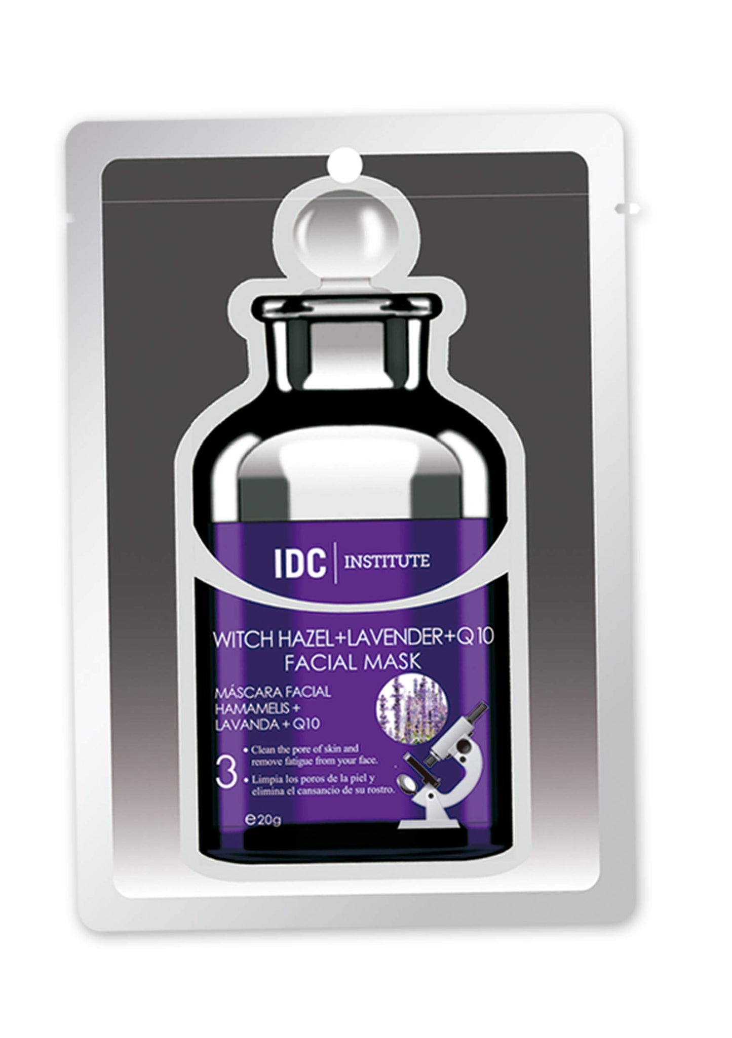 IDC INSTITUTE, Mascara Facial Hamamelis y Lavanda 20 g
