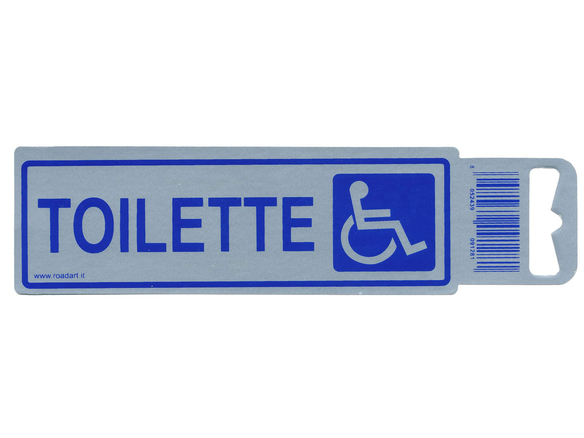 Gruppo Stamplast 12473L Etichetta Adesiva Toilette Disabili