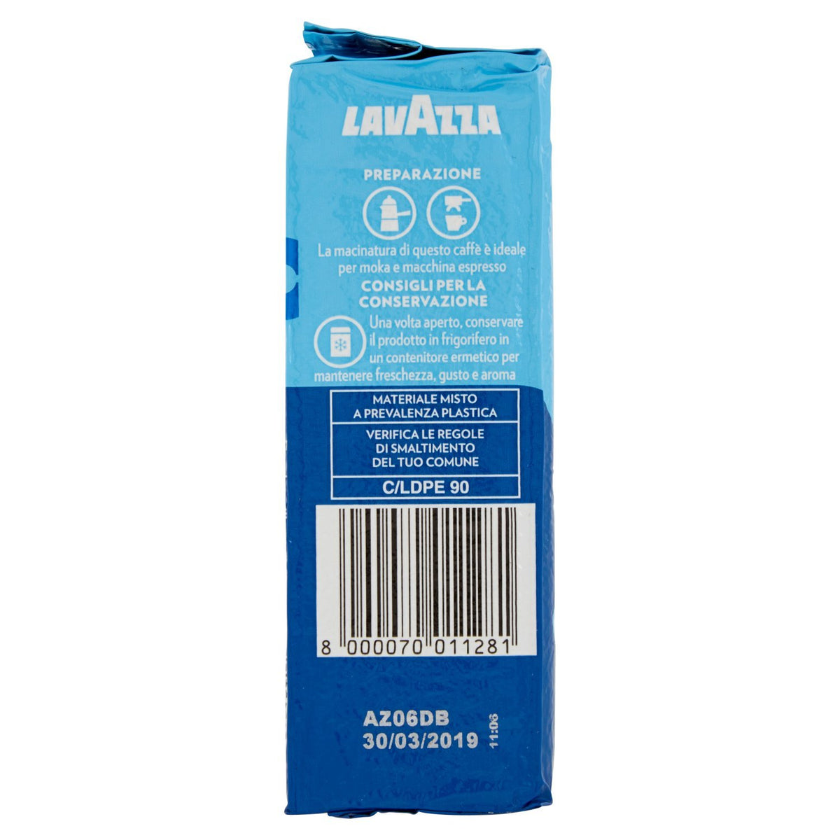 Lavazza Caffè Macinato Decaffeinato Dek Classico - 1 confezione da 250 grammi
