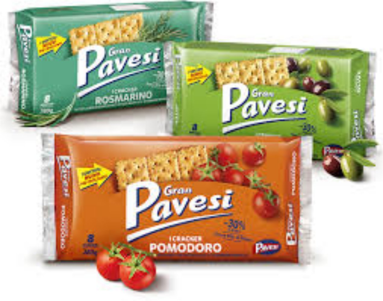 Gran Pavesi: "I Craker Pomodoro" Gusto di pomodoro - 280g , confezione da 2