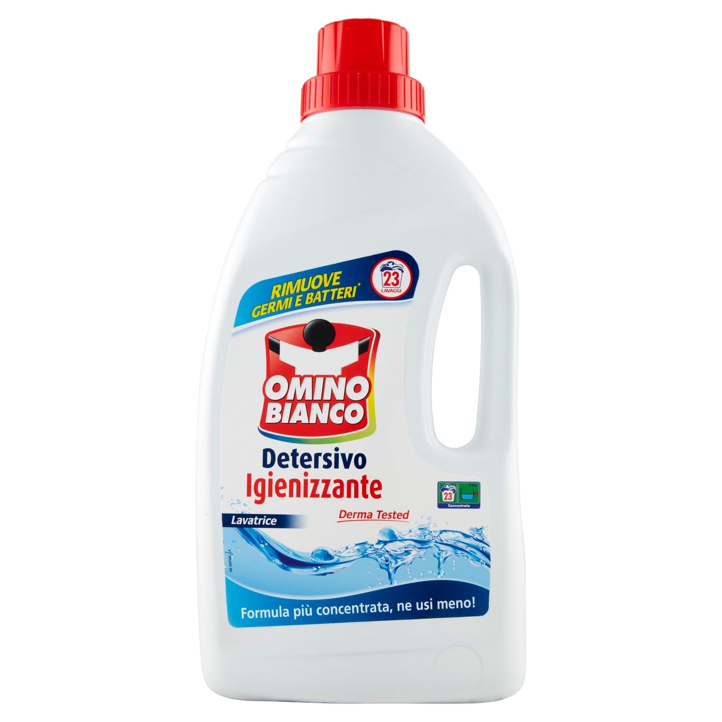Omino Bianco - Detersivo Lavatrice Igienizzante Liquido, 138 Lavaggi, Igienizza i Capi e Rimuove Germi e Batteri, Formato Convenienza, 1150 ml x 6 Confezioni