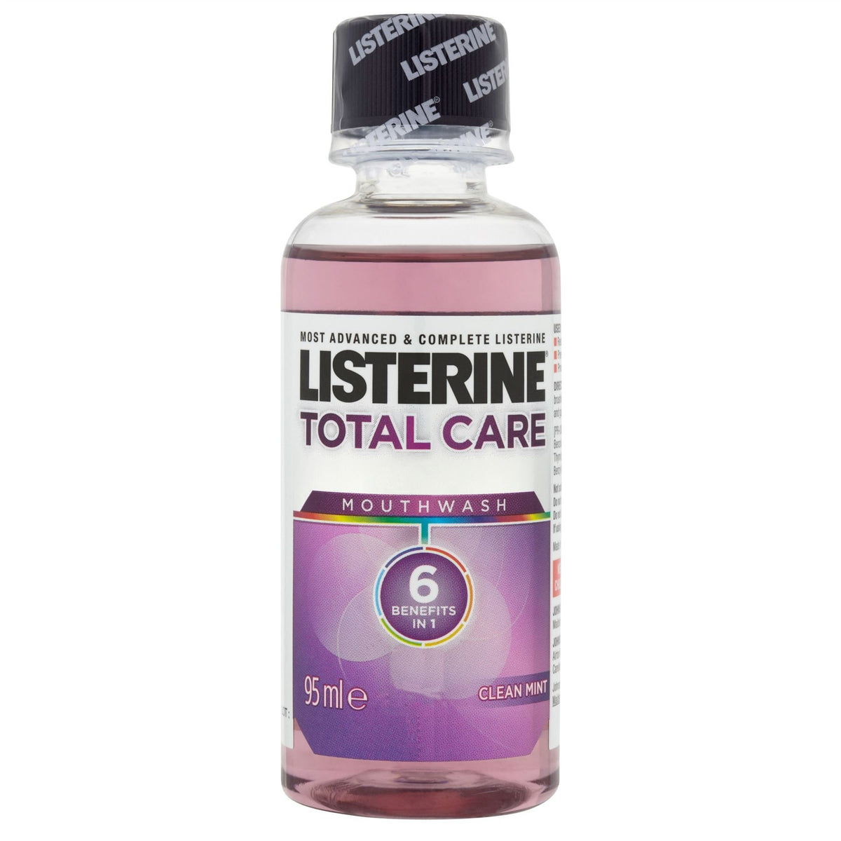 24 x Listerine Antibacterial Mouthwash Total Care Clean Mint 95 ml