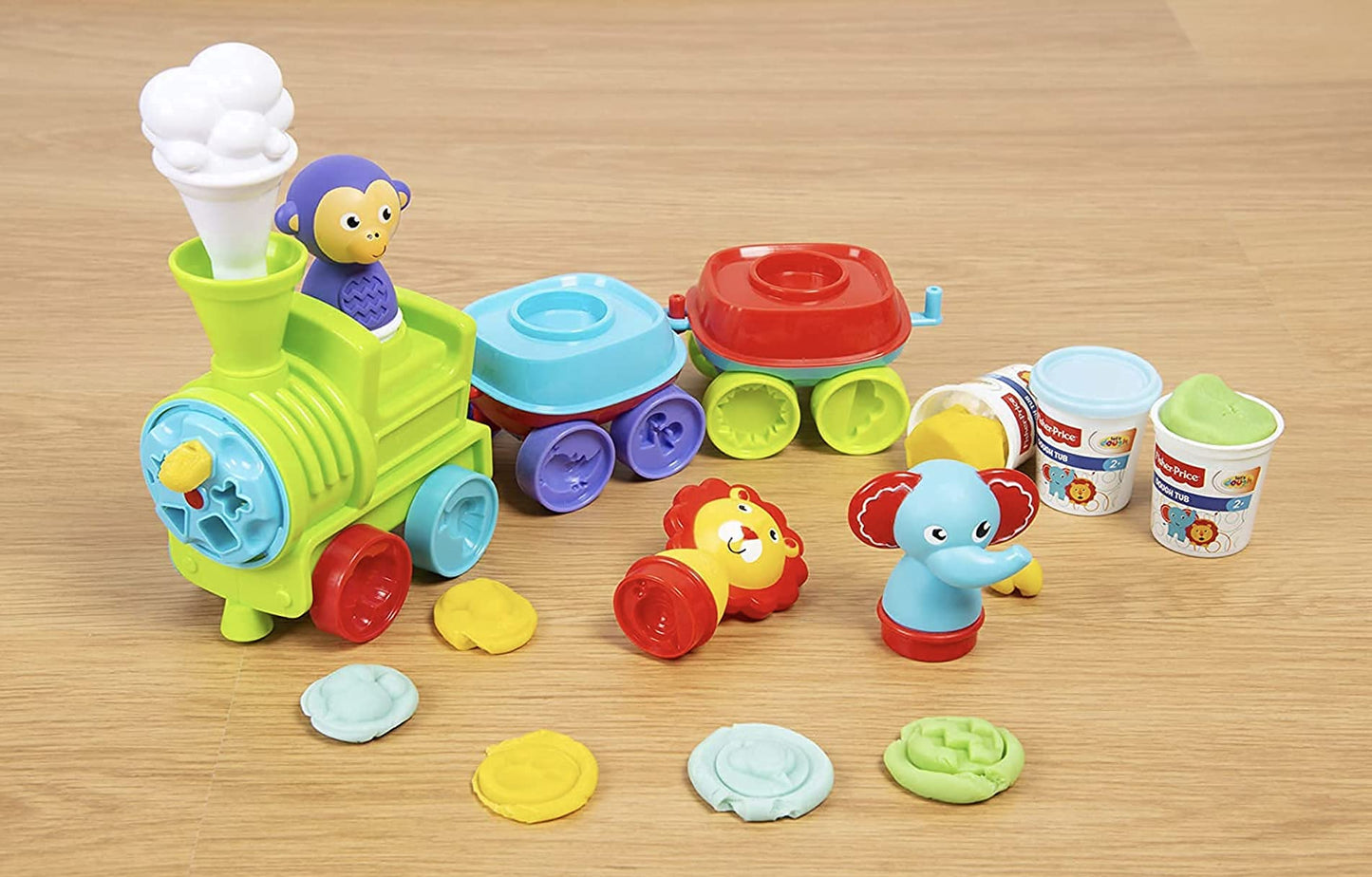 Set Treno Con Impasti Gioco 2+