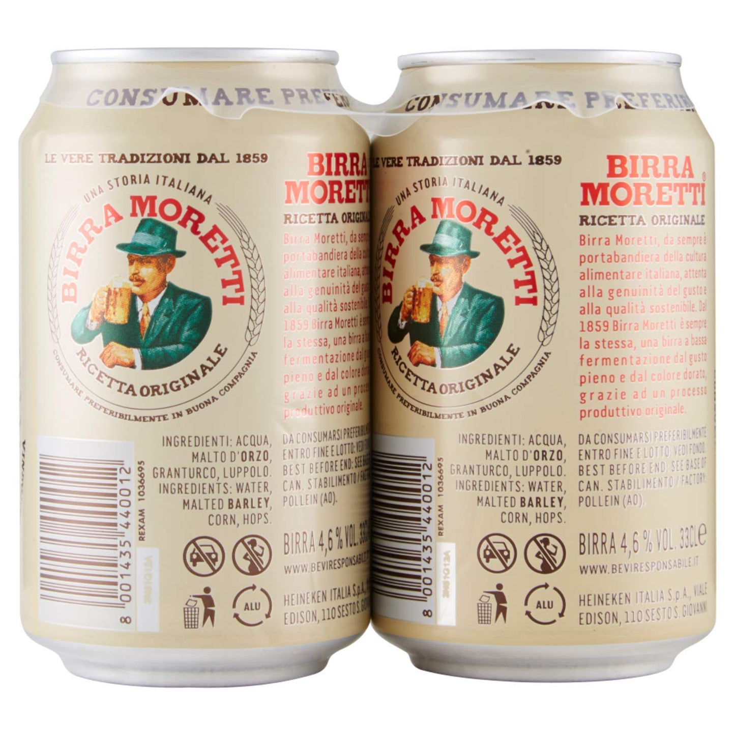 Birra Moretti (24 LATTINE x 33 CL)