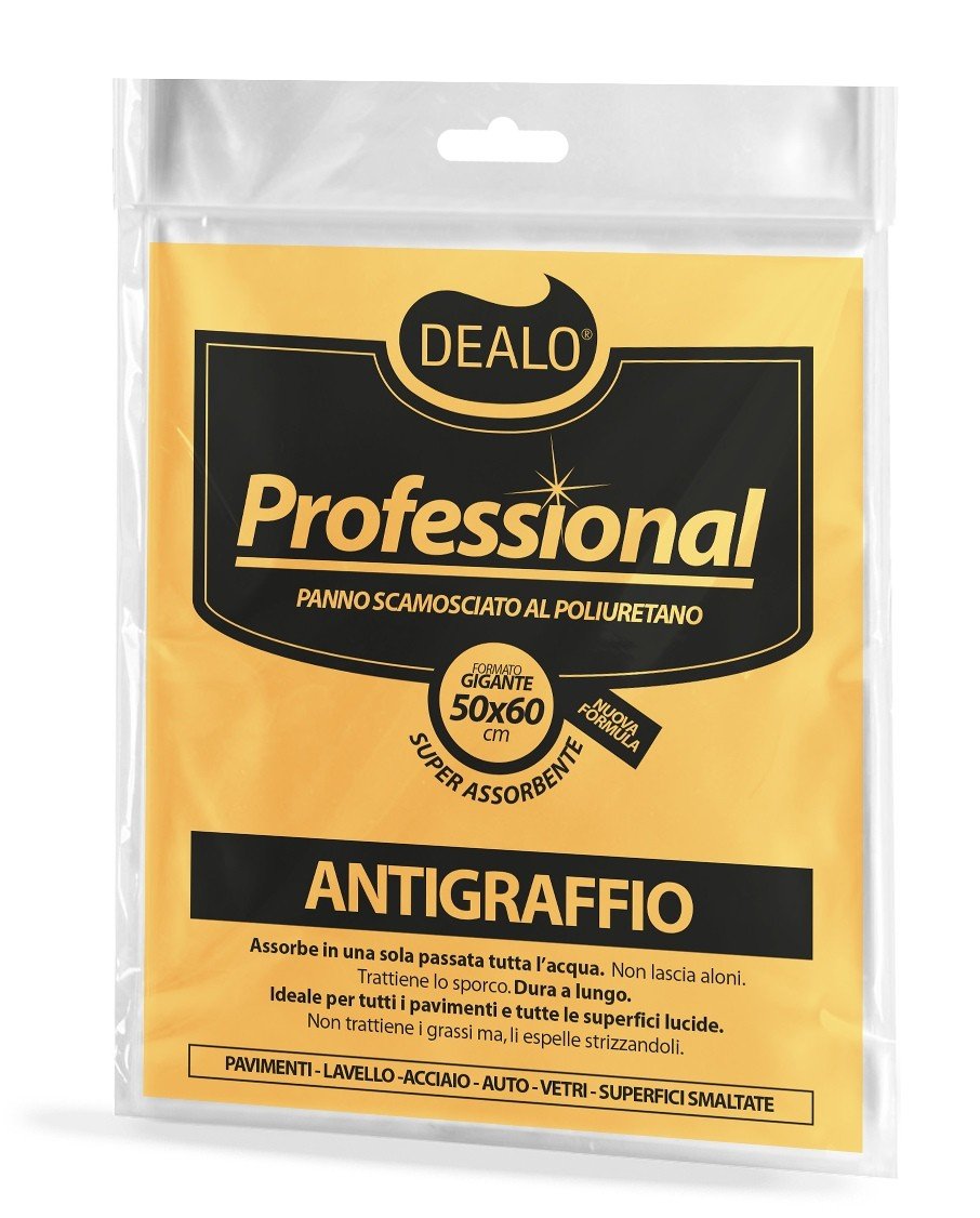 DEALO Professional Panno Scamosciato al Poliuretano 50 X 60 AntiGraffio