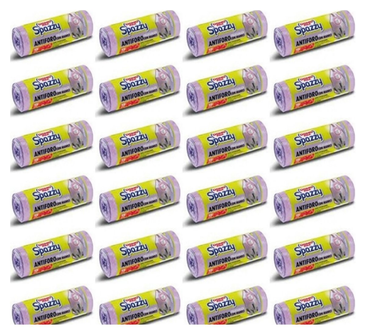 360 Sacchi spazzatura Domopak Profumate Lavanda Con manici Buste dei rifiuti