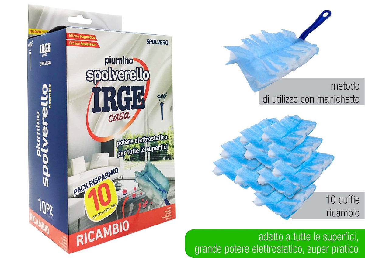 Irge Spolverello Cuffie Ricambio 10 Pz, Multicolor